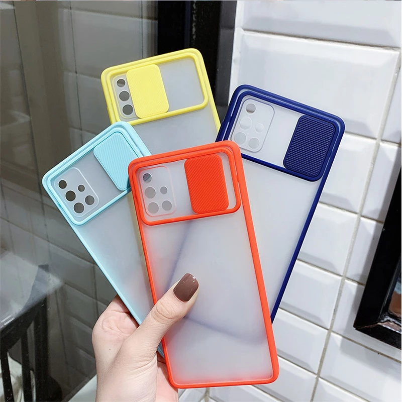 slide camera lens protector phone case for xiaomi mi 11 lite 5g 11t 10t poco x3 f3 m3 redmi 9t note 11 10 9 pro 9s 8 clear cover free global shipping