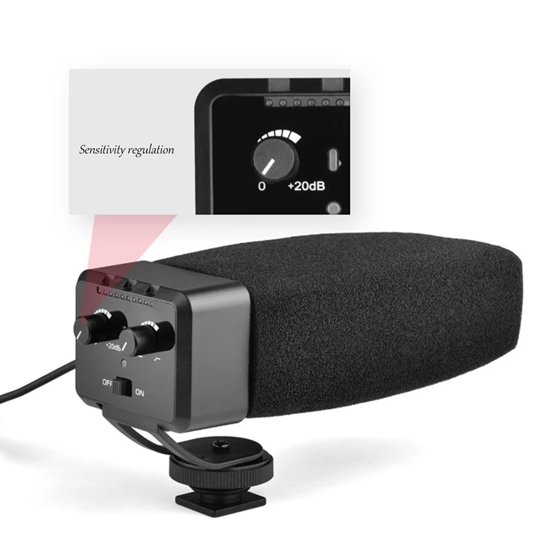 Video Recording Microphone Camcorder Smartphone Interview for Canon Sony Nikon Camera | Электроника