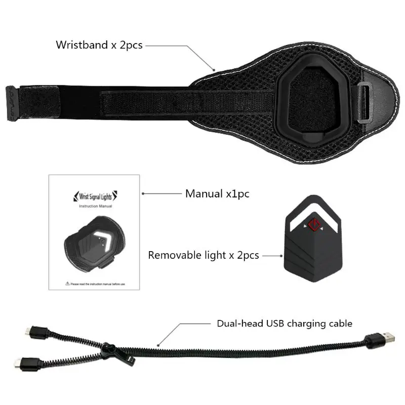 

Outdoor Bike Sports Night Running Safety Turnning Warning Wristband LED Light