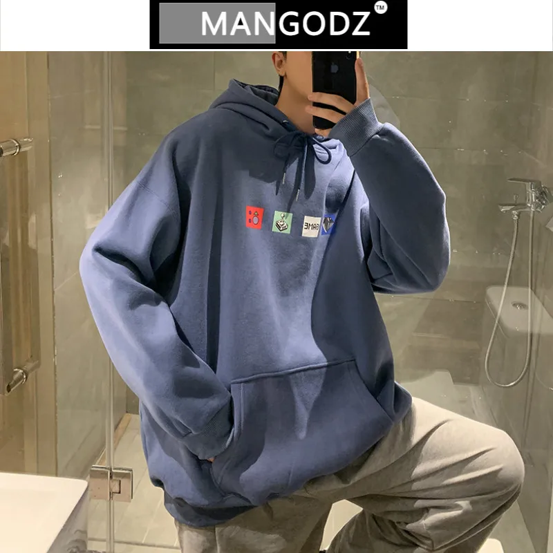 

Толстовка мужская с забавным принтом, повседневный свободный свитер, хлопковый пуловер с капюшоном, одежда для пар, уличная одежда в стиле х...