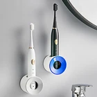 Электрическая самоклеящаяся Пыленепроницаемая стойка для хранения зубных щеток, настенные крючки для ванной комнаты, аксессуары для хранения