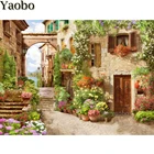 Алмазная вышивка, вышивка крестиком, сделай сам, алмазная живопись, распродажа, Европейский сад, город, украшение Стразы