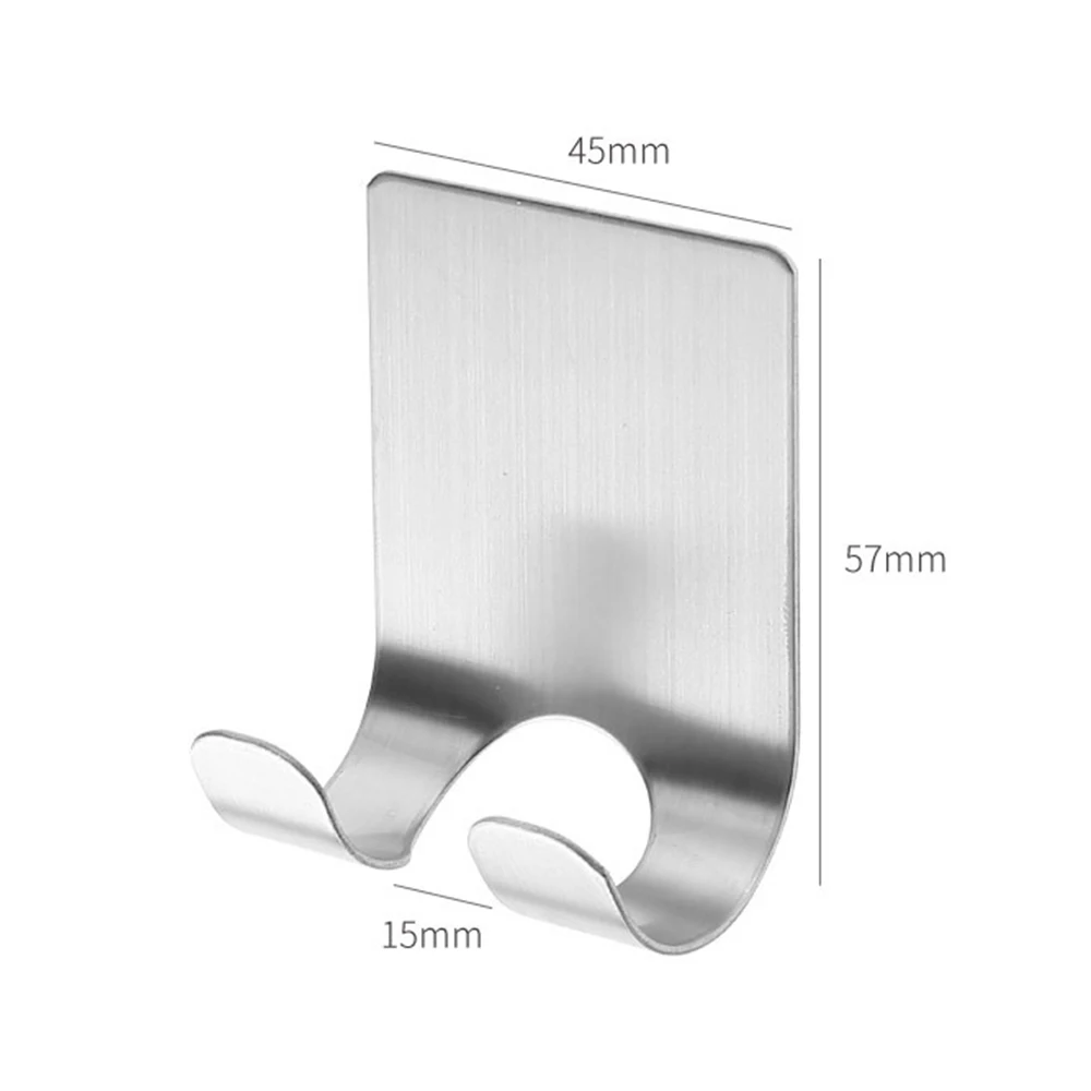

4PCS 304 Stainless Steel Hooks Razor Holder Men Shaver Hanging Shelf Shaving Razor Rack Bathroom Home Viscose Wall Hooks Hanger