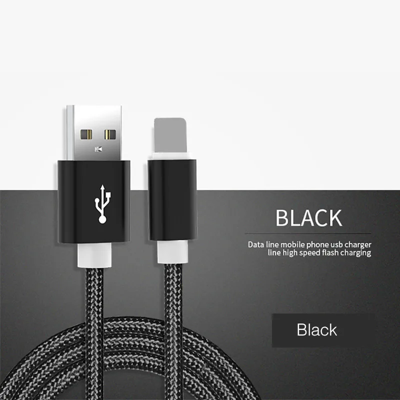 Usb-кабель для быстрой зарядки 3 А для iPhone 11Por XS Max XR X 8 7 6 6S Plus 5 5S iPad, кабель для мобильного телефона, кабель для быстрой зарядки и передачи данных