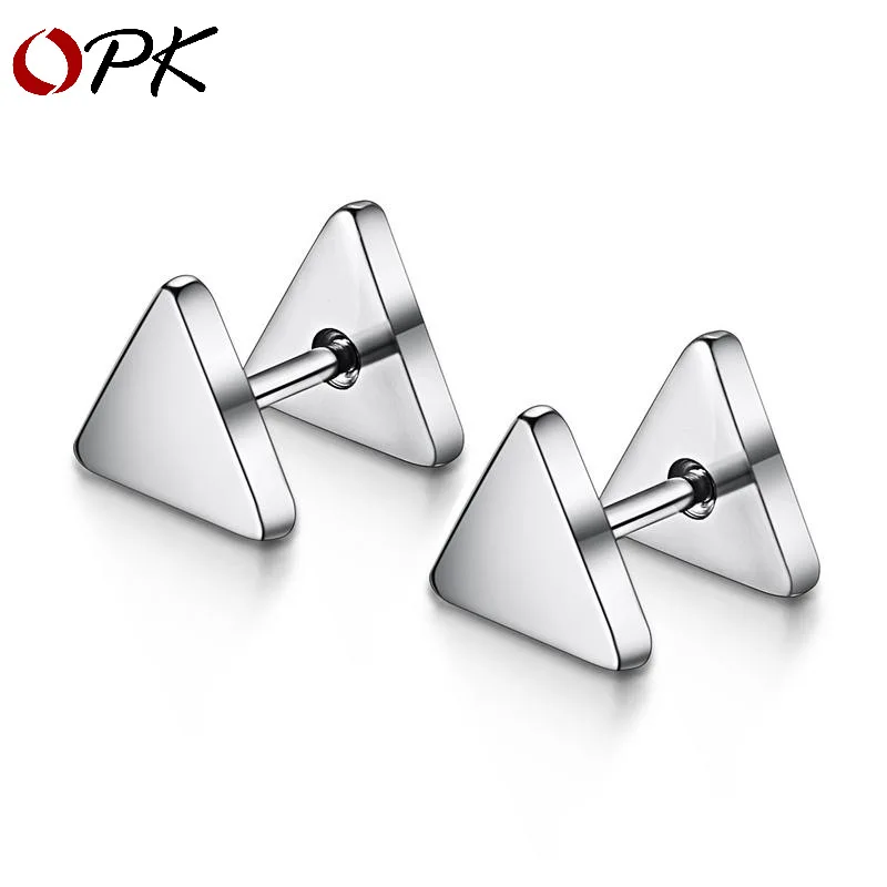 

Simple triangular earrings spiral earrings creative fashion earrings for men and women