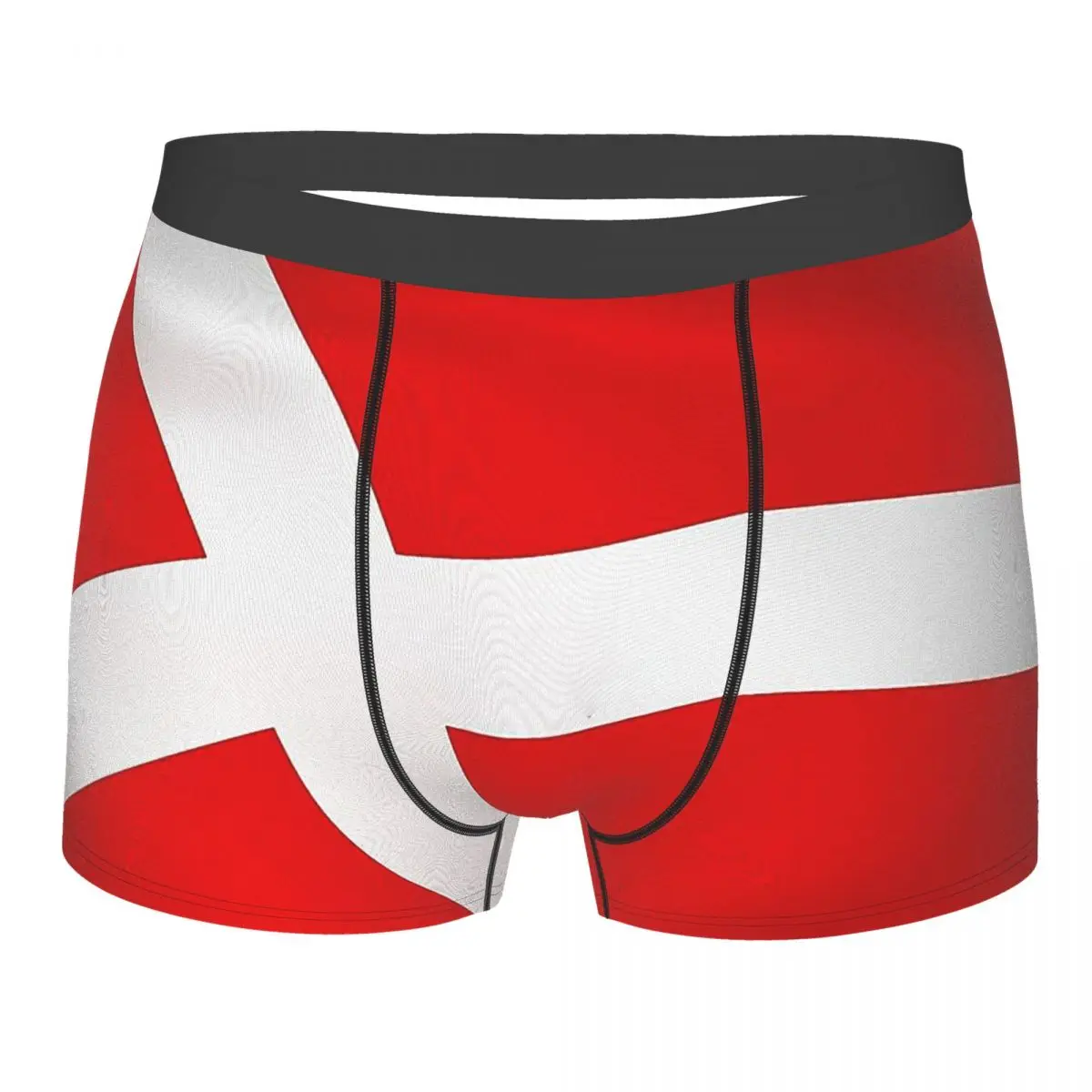 

Dannebrog Danish Denmark Flag Underpants Homme Panties Man Underwear Comfortable Shorts Boxer Briefs