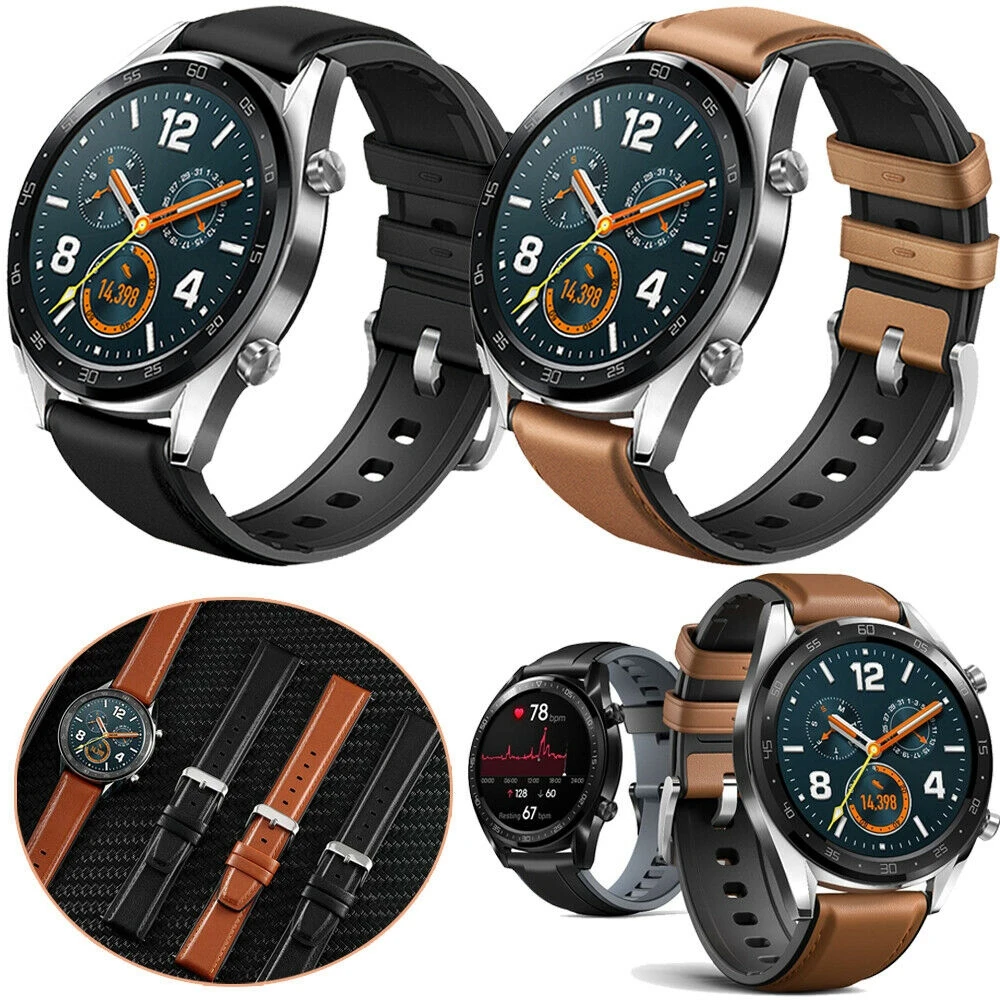 22 мм кожаный ремешок для Huami Amazfit GTR 47 мм ремешок Смарт-часы фитнес-спортивный браслет для Amazfit Pace/Sratos 2/2 S/3