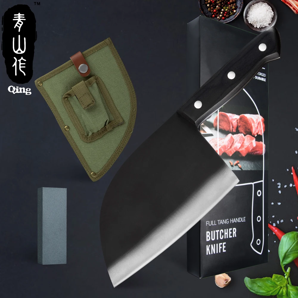 Нож для мясника из высокоуглеродистой стали Qing острый нож шеф-повара нарезки
