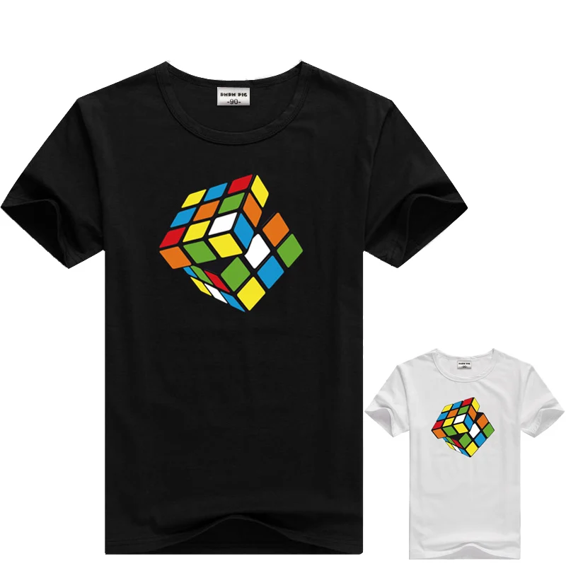 

DMDM PIG Baby Kids Children Cartoon Cube Short Sleeve T-Shirts For Boys Girls Summer Clothing Tee Size 1 2 3 4 5 6 7 8 YearYears