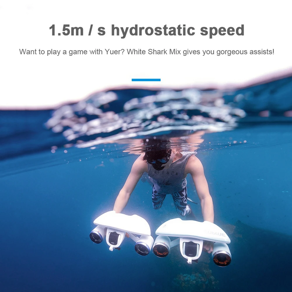 Подводный скутер 520 Вт Электрический 3 скоростной беспилотный робот бустер для