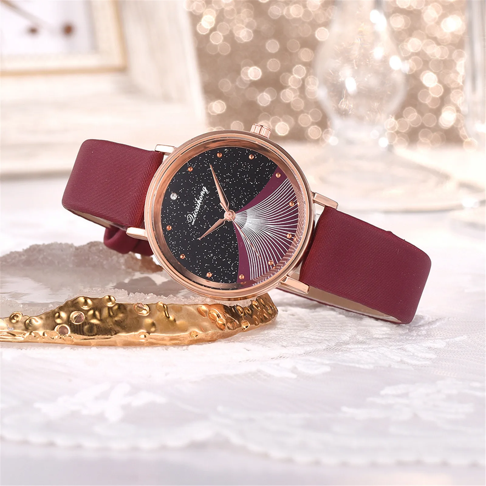 

Women'S Fashion Collocation Watch Female Clock Relogio Feminino Dropshipping Quartz Sky Mountain Bracelet Decoration