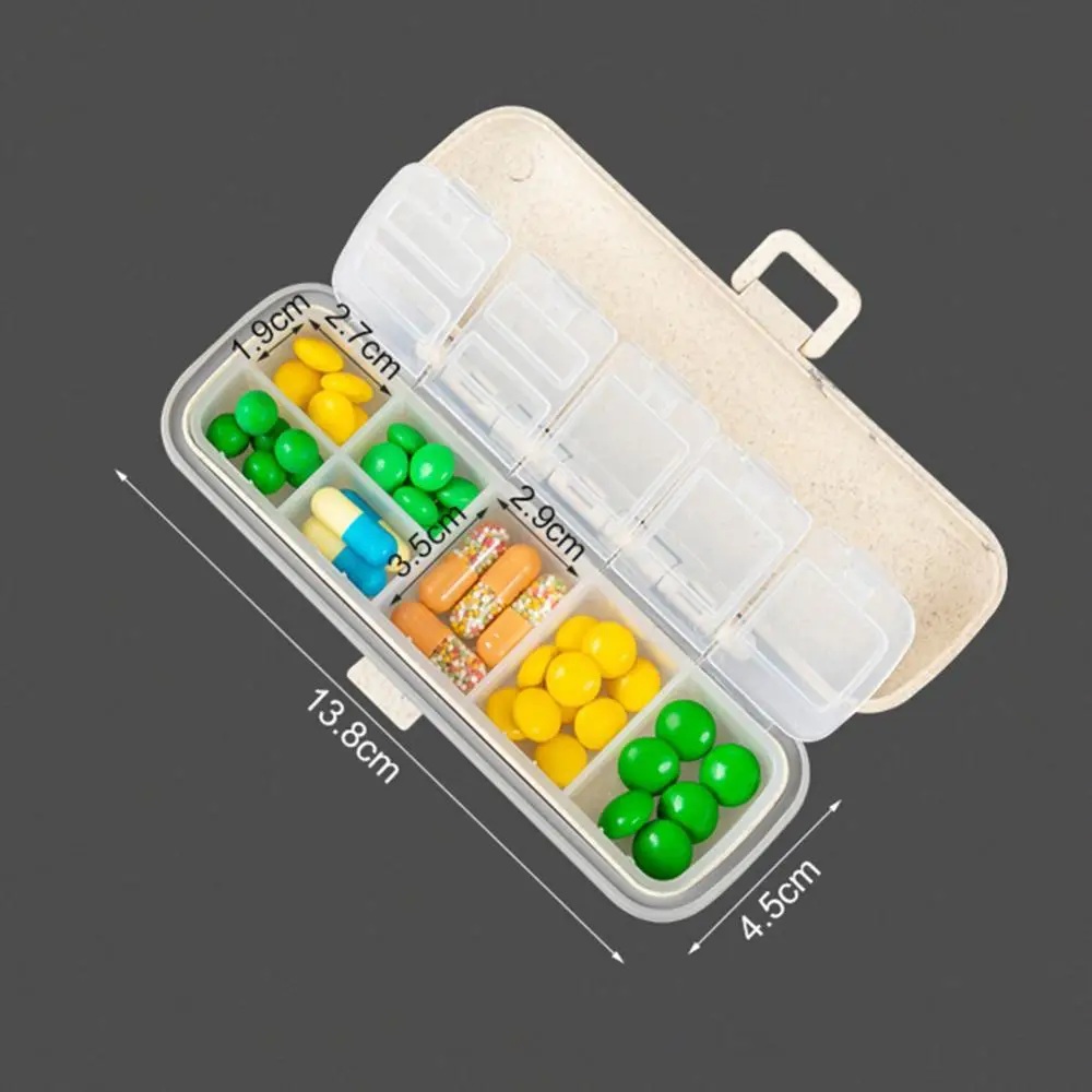 

50% Hot Sale Portable Travel Pill Box Medicine Tablet Holder Case Double-Layer Container