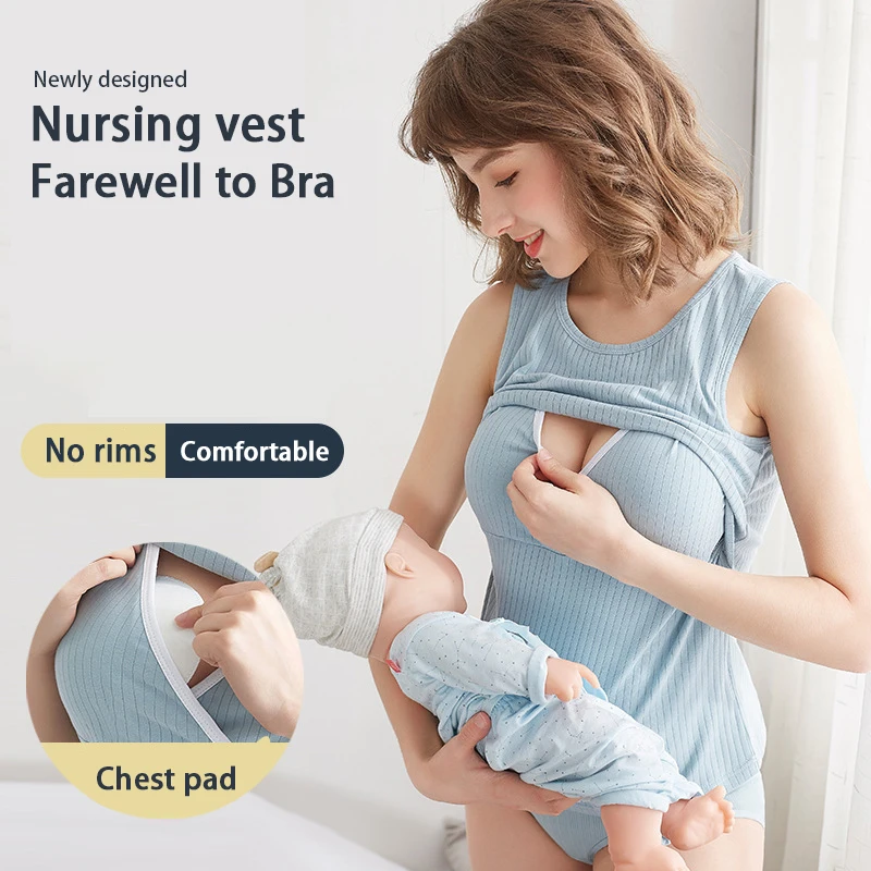 

Бюстгальтер для кормления; Жилет для беременных; Хлопковая пижама для беременных; Одежда для кормления грудью; Бюстгальтеры; Однотонная Оде...