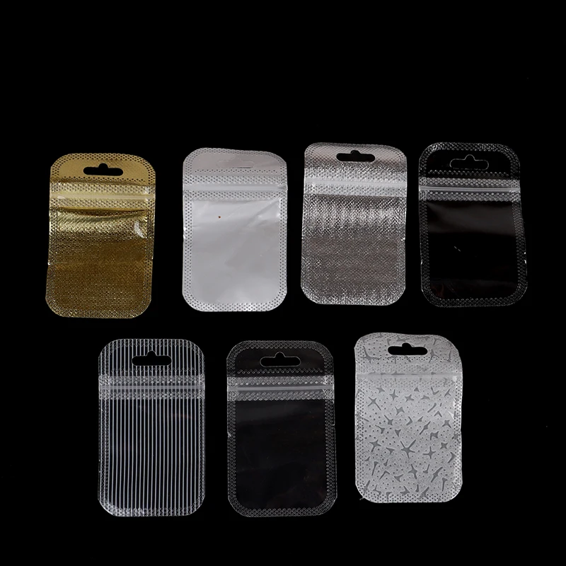 

Мини-пакет на молнии, пластиковый, 50 шт./лот, 4,5x6 см