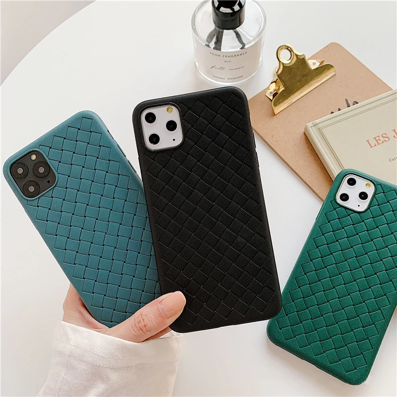 11 Pro Max чехол для Apple iPhone XS телефона вязаный тканый узор i11 11max 6 6s 7 8 Plus X XR s