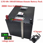 LTO 48 в 100 Ач литиевый титанат Аккумулятор для лодки морские солнечные панели 48 В EV с BMS сверхбыстрой зарядкой часов + 10 а зарядное устройство