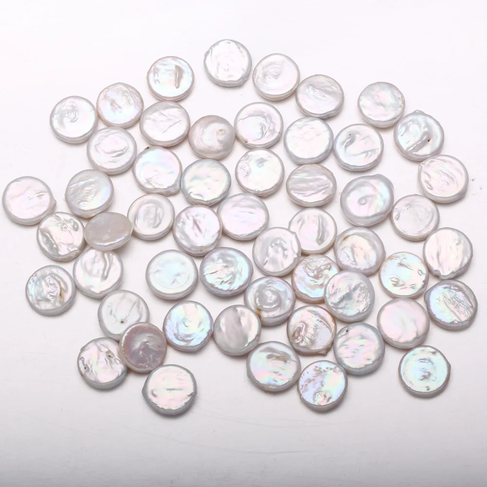 Clinker Core Color Button Pearl Bead Natural Freshwater Baroque Pearls for Necklace Bracelet Jewelry Making DIY 16-17mm | Украшения и