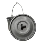 Уличная посуда, емкость 4000 мл, из алюминиевого сплава, столовая посуда для кемпинга и пикника, горшок для приготовления пищи и пикника, костра