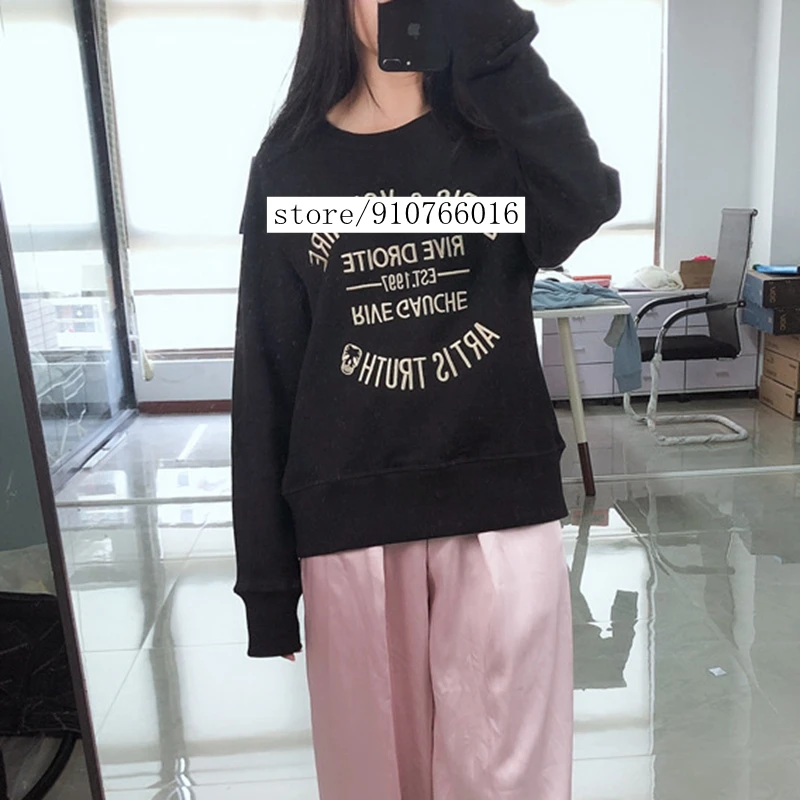 

Woman Hoodies Black White Embroidered Jumpers 2021