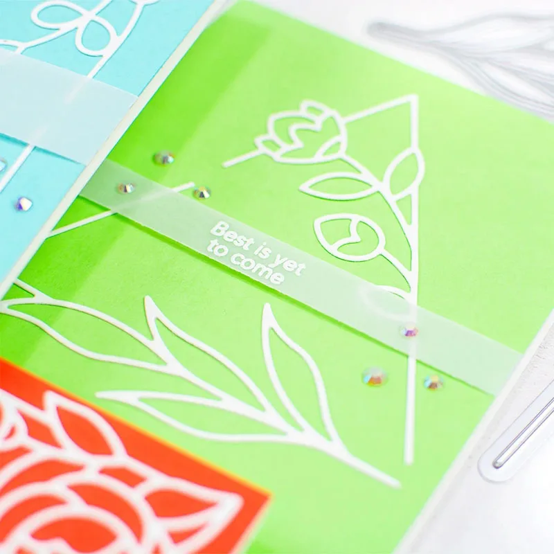 Красивые листья цветок полый фон металлические высечки Сделай Сам Скрапбукинг