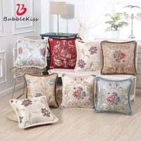bubble kiss yarn dyed jacquard cushion cover sofa bedroom bedside decorative pillow cover household goods embroidery pillowcase