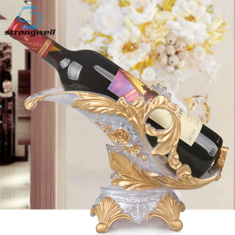 

Strongwell European Multistyle Wine Rack Sculpture Wine Holder Sundries Home Decoration Living Room Decor Wedding Gifts