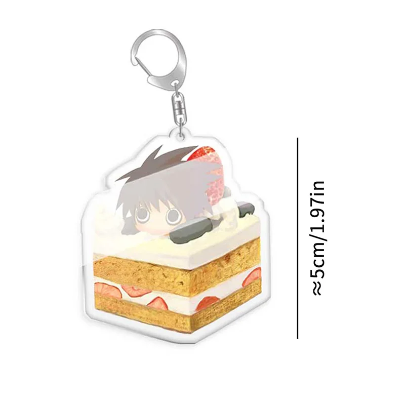 Брелок для ключей с аниме Death Note милый двухсторонний брелок кулоном в виде рюка L