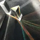 30x30x60 мм треугольная призма для просмотра размера радуги фотография семь цветов солнечного света студенческий оптический научный эксперимент