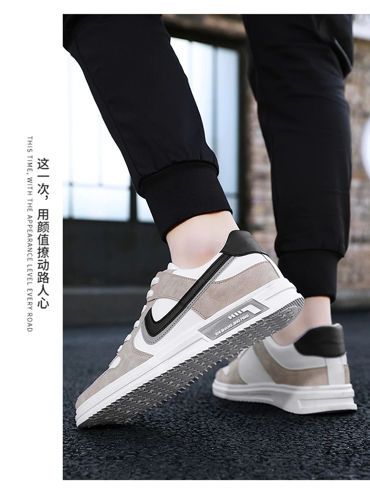 Кроссовки мужские на платформе Вулканизированная нескользящая подошва холщовые