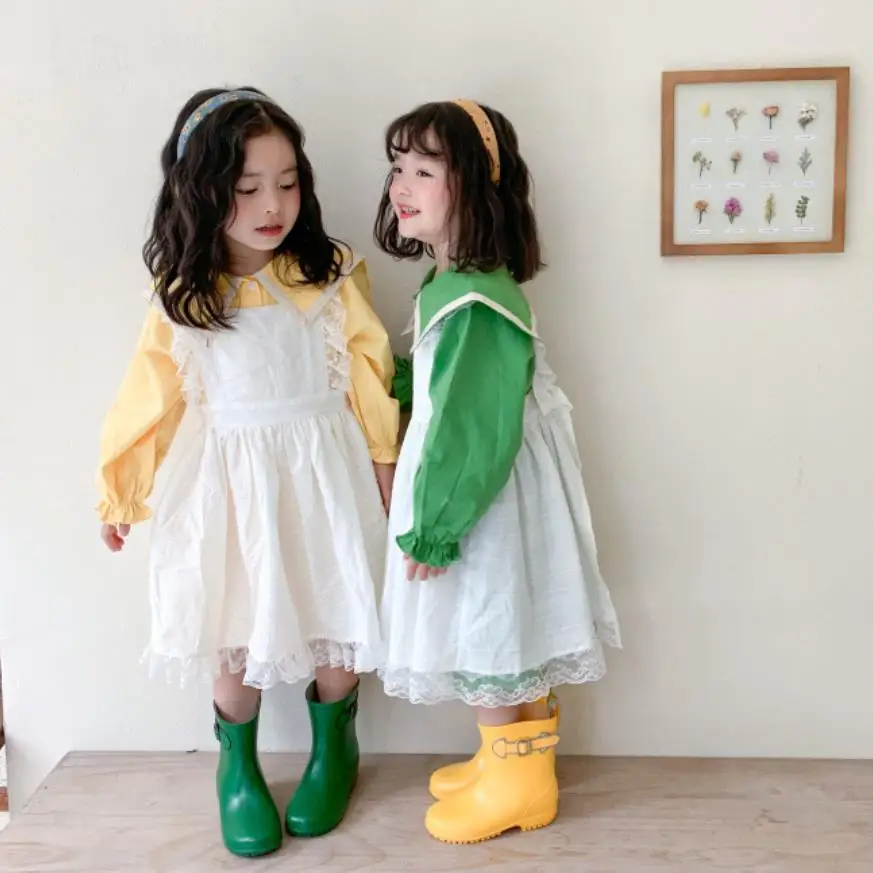 

Детская одежда испанская Лолита винтажная индейка кружевное строченное платье корейская мода вечернее платье принцессы на день рождения д...