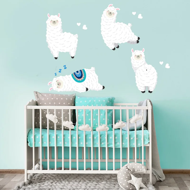 4 Piece Camel Wall Stickers Child Girl Bedroom Art Baby Care Applique |