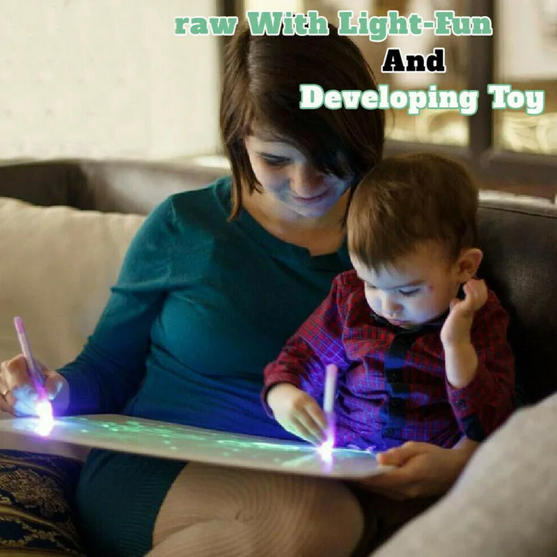 Рисуй с светильник Веселый блокнот для письма развивающая игрушка рисования