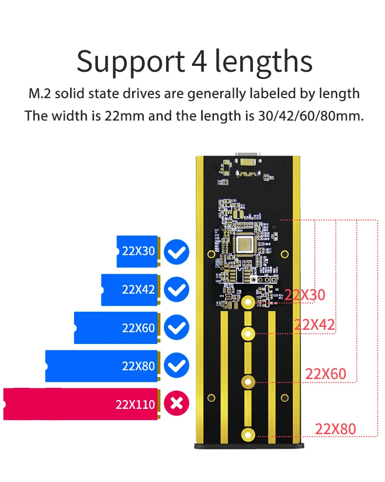 Blueendless M2 SSD чехол NVME корпус M.2 к USB Type C 3 1 адаптер для PCIE NGFF SATA M/B Key Caddy | Компьютеры и