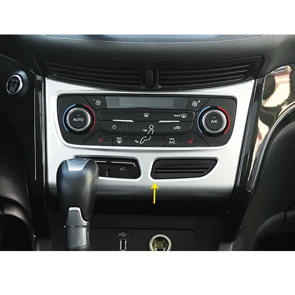 

Автомобиль ABS хромированная консоль температура кондиционер переключатель громкости отделка рамка лампа 1 шт. для Ford Kuga Escape 2017 2018 2019 2020