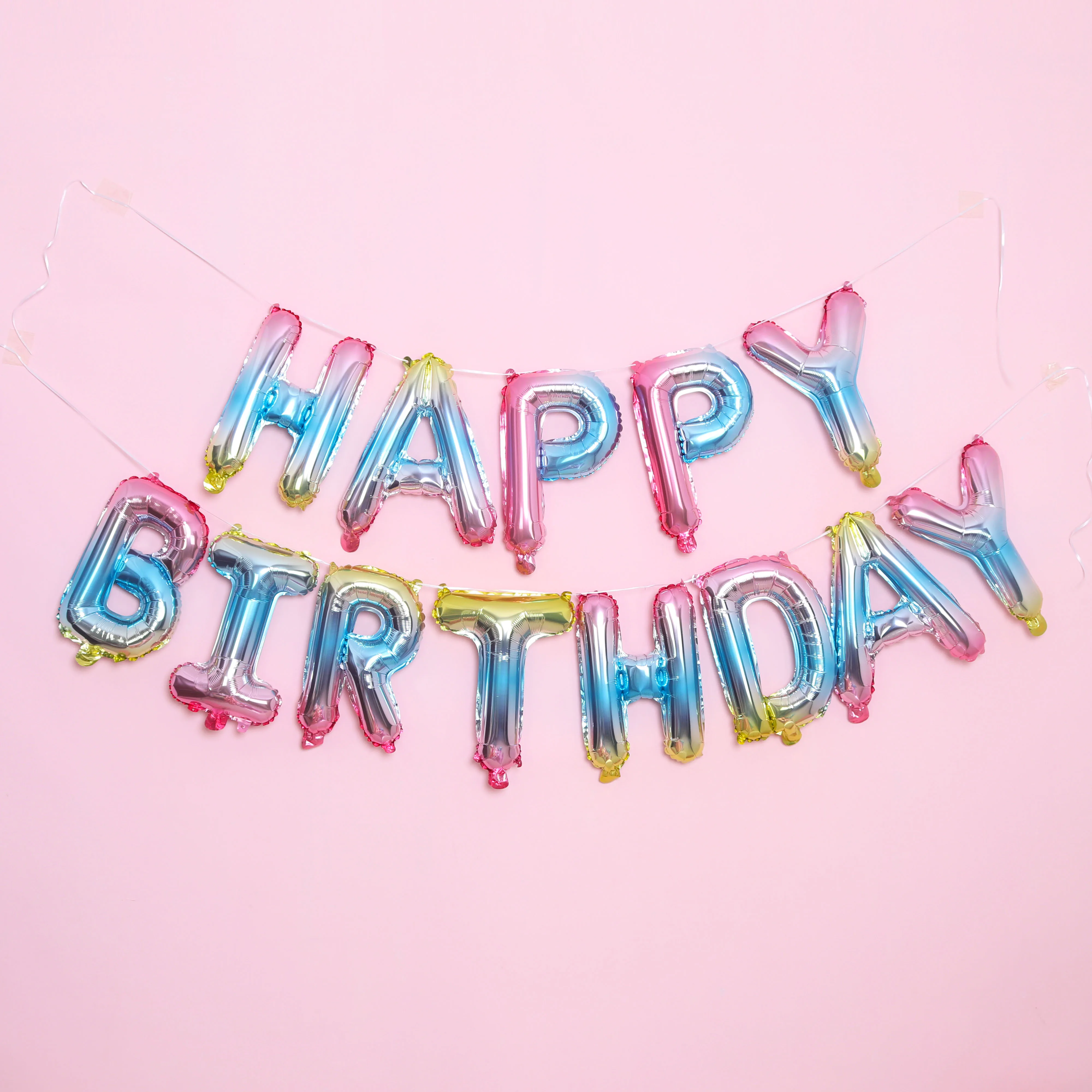 HBD Gradient STARLZMU 13 шт с днем рождения воздушные шары День рождения украшения для взрослых буквы воздушные шары anniversaire гелиевый воздушный шар из фольги - Цвет: HBD Gradient