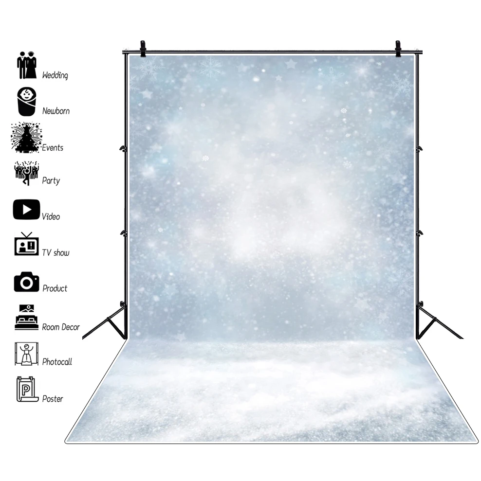 

Yeele White Snowflower Wood Floor Flowers Candle Family Shoot Photocall Child Baby Photo Background Photo Backdrop