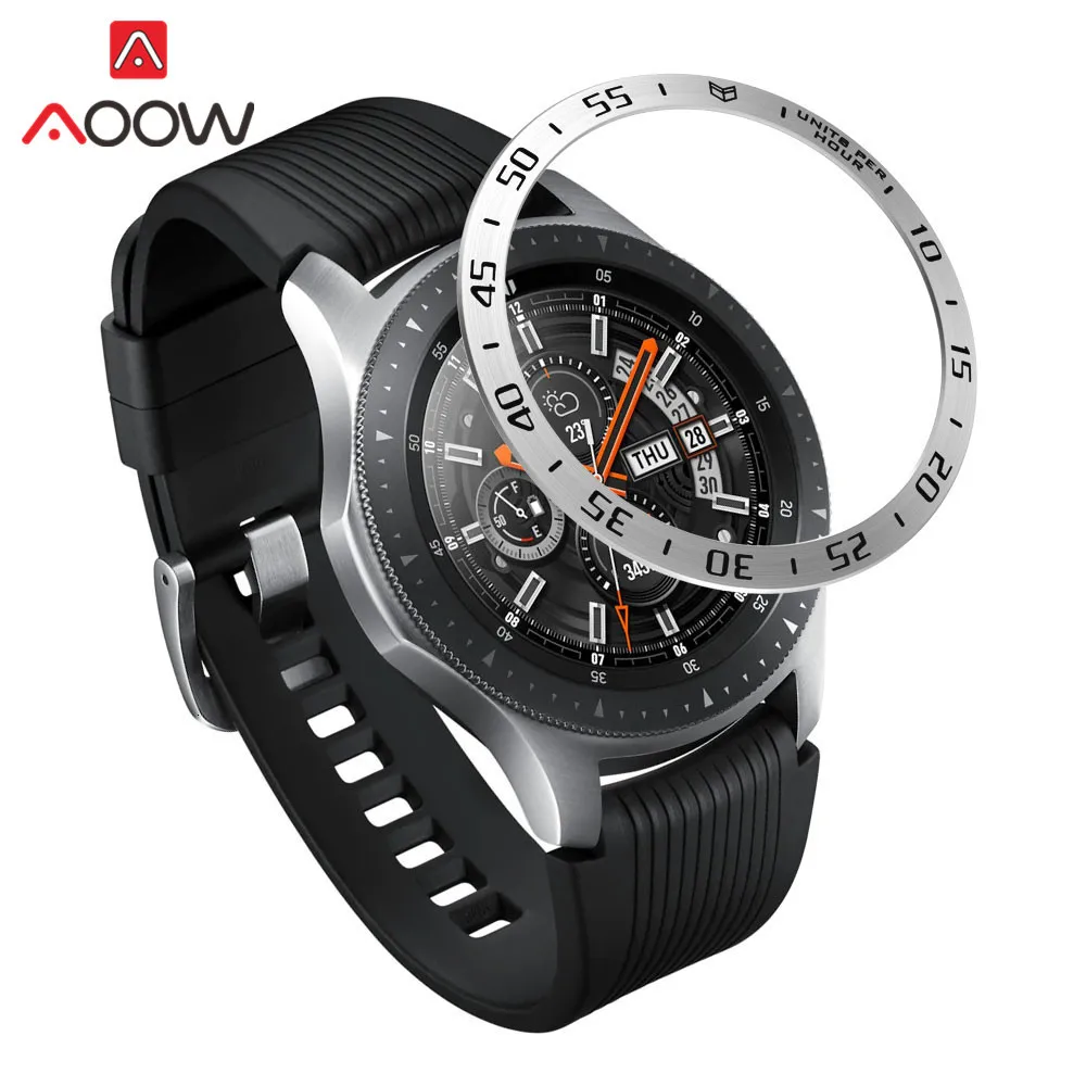 Нержавеющая сталь ободок кольцо стиль для samsung gear S3 Frontier Galaxy Watch 42 мм 46 мм клейкая крышка защита аксессуары