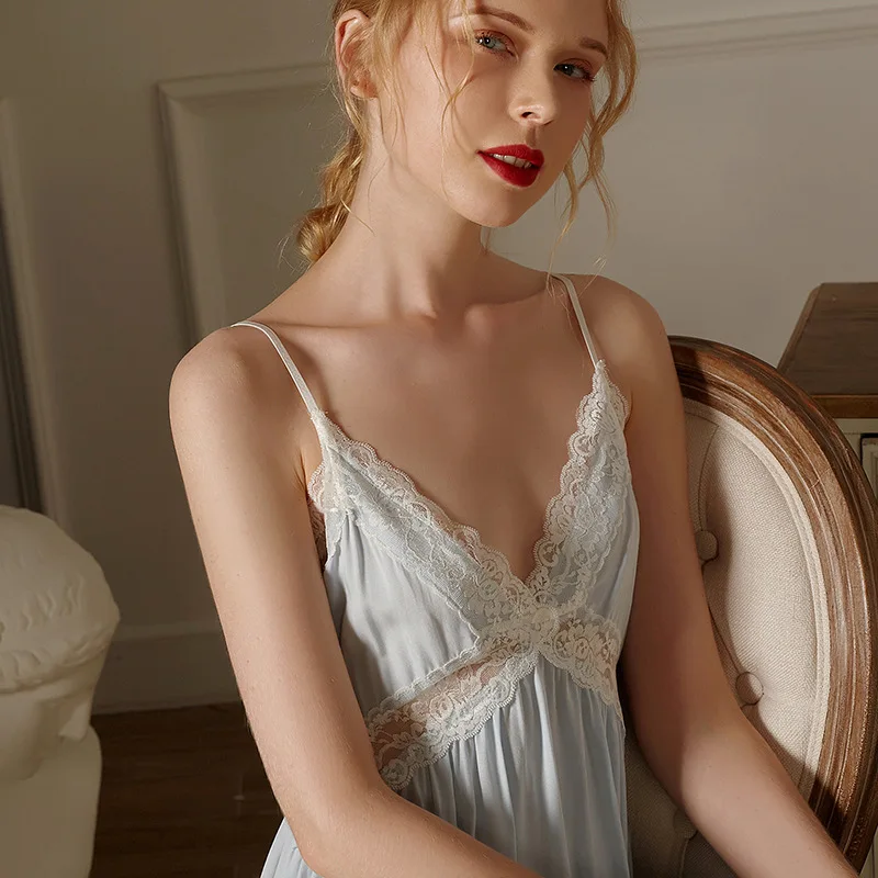 

Summer 2021 New Sexy And Charming Lace Sling Pajamas women night gowns