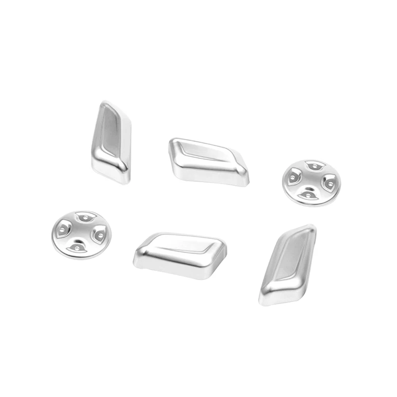 

Loyalty for AUDI Q5L 2018 2019 Car Interior Seat Adjustment Knob Button Switch Trim Frame Cover ABS Matte silver Auto Styling
