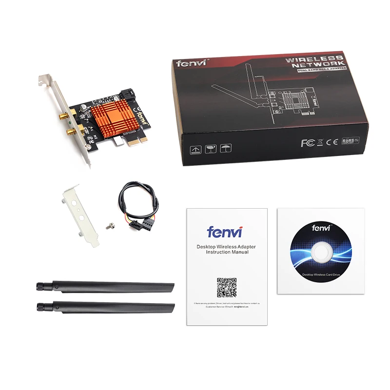 Двухдиапазонный беспроводной AC Настольный PCI-E Intel 9260AC 8260AC 802.11ac 2,4 г/5 ГГц WiFi Bluetooth PCI Express беспроводной WiFi адаптер