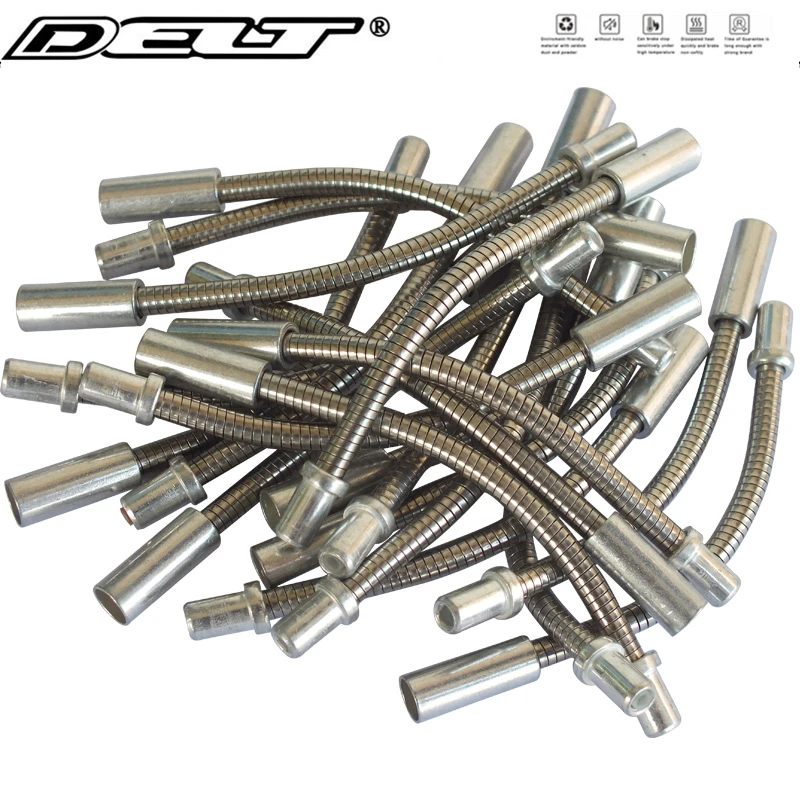 

2/10/100 Pcs Mountain Folding Bike Cycling Bicycle V Brake Flexible Wire Tube Boots Cable Noodle Guide Hose Pipe Stainless steel