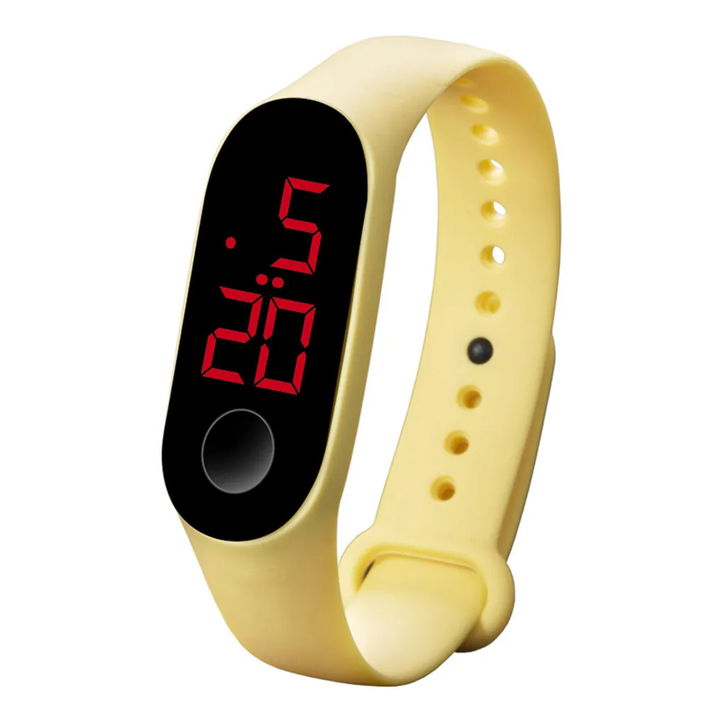 Relojes de sensor luminosos deportivos electronicos светодиодный relojes de moda para hombre y mujer reloj de vestir reloj digital gif 30