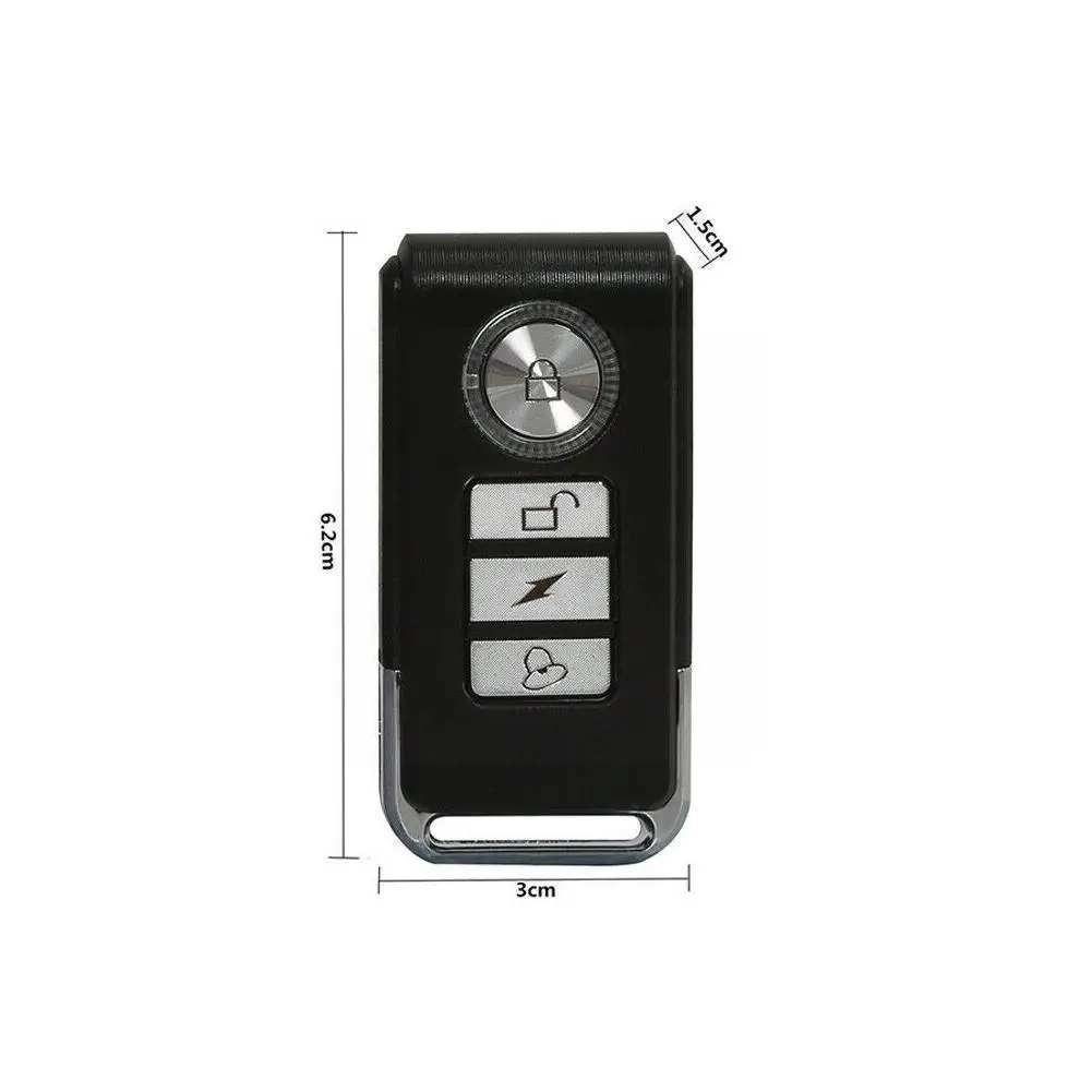 

1set Wireless Alarm Anti-theft Vibration Motorcycle with Pc Materia Alarm Bicycle Shell Security Sensors Remote Bike Waterp L8M9