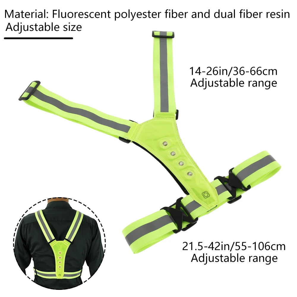 Велосипедный светодиодный сигнальный жилет велосипед Безопасность