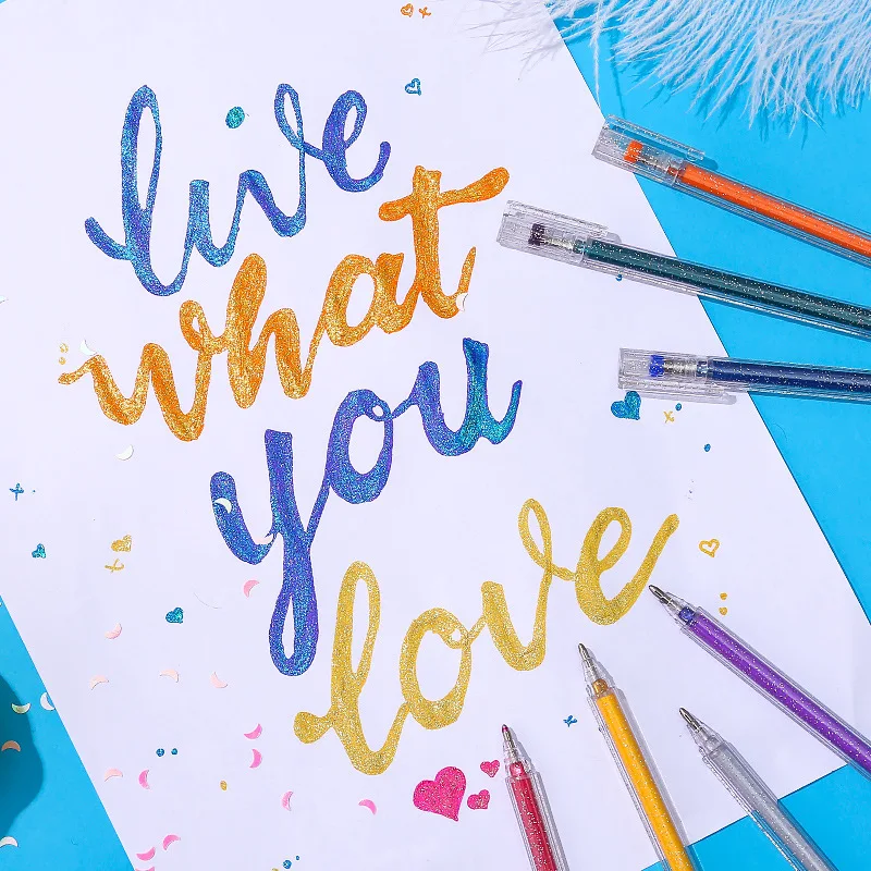 Цветная цветная гелевая ручка вспышка 1 шт. флуоресцентная специальный цвет воды