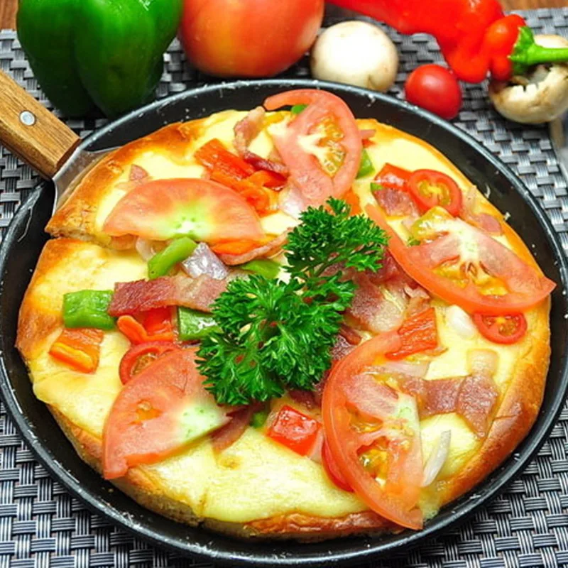 10 в круглая глубокая тарелка для пиццы Лоток пирога инструмент выпечки