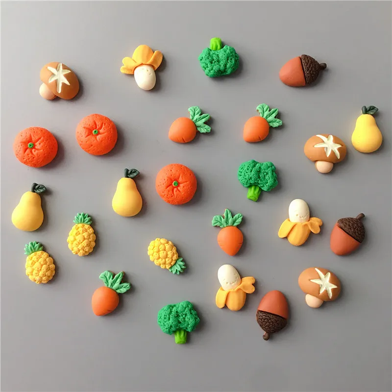 9/набор фруктов магнитная наклейка креативный милый мини ананас морковь гриб