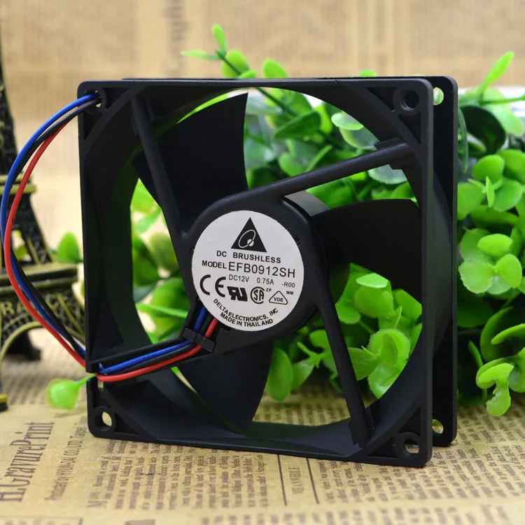 

Новый 9025 9 см 12V0.75A EFB0912SH 3 провода защита двигателя охлаждение