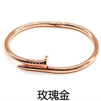 

Bangles for Women Rose Gold Bracelet Stainless Steel New Fashion Classic Women's Pening Rose Gold Trendy Jewelry Gifts for Woman