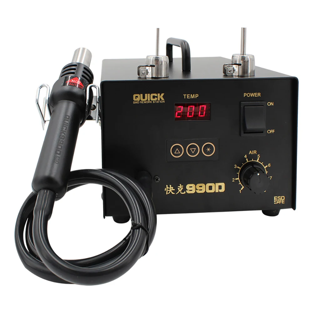 

Quick 990D микрокомпьютер, цифровой дисплей, станция для распайки, станция горячего воздуха, станция для ремонта печатных плат, паяльная станция...